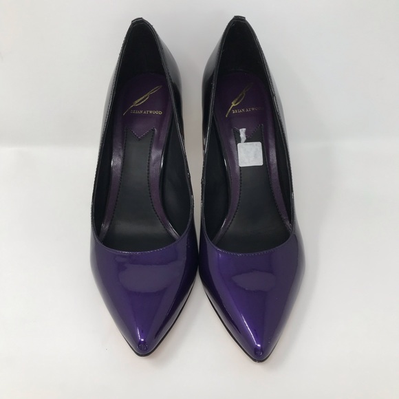 Escarpins B Brian Atwood - Suède Et Veau Violet - Taille 7.5 US - Neuf En Boîte